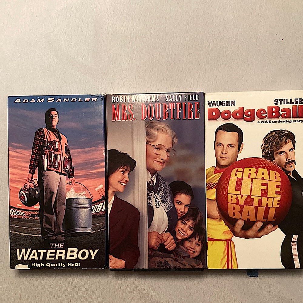 Lot of 3 Vintage VHS Comedies